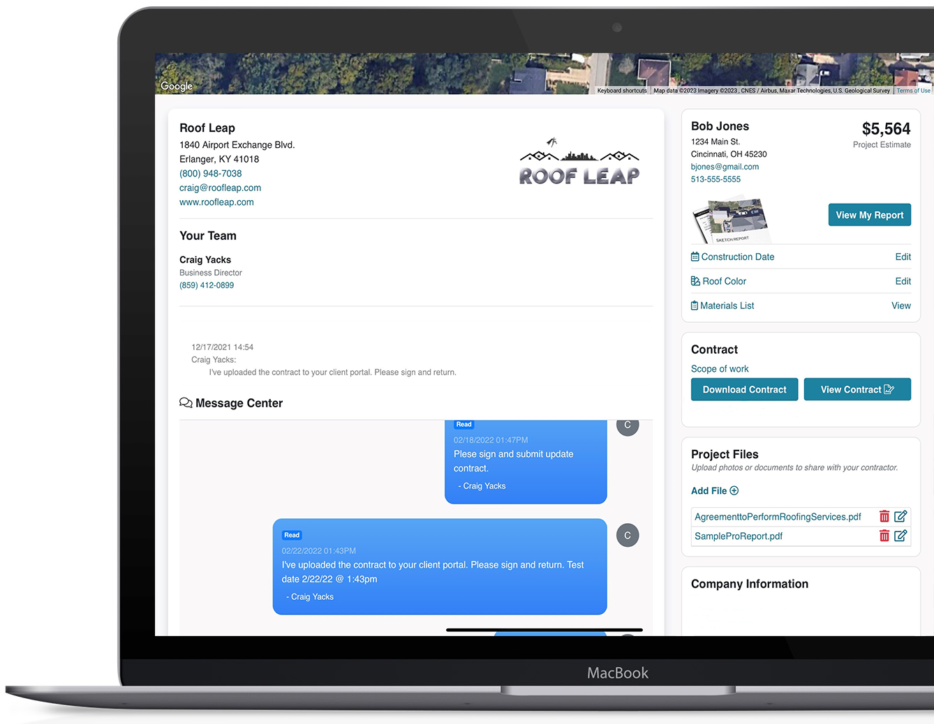 Roof Leap digital roof quoting system